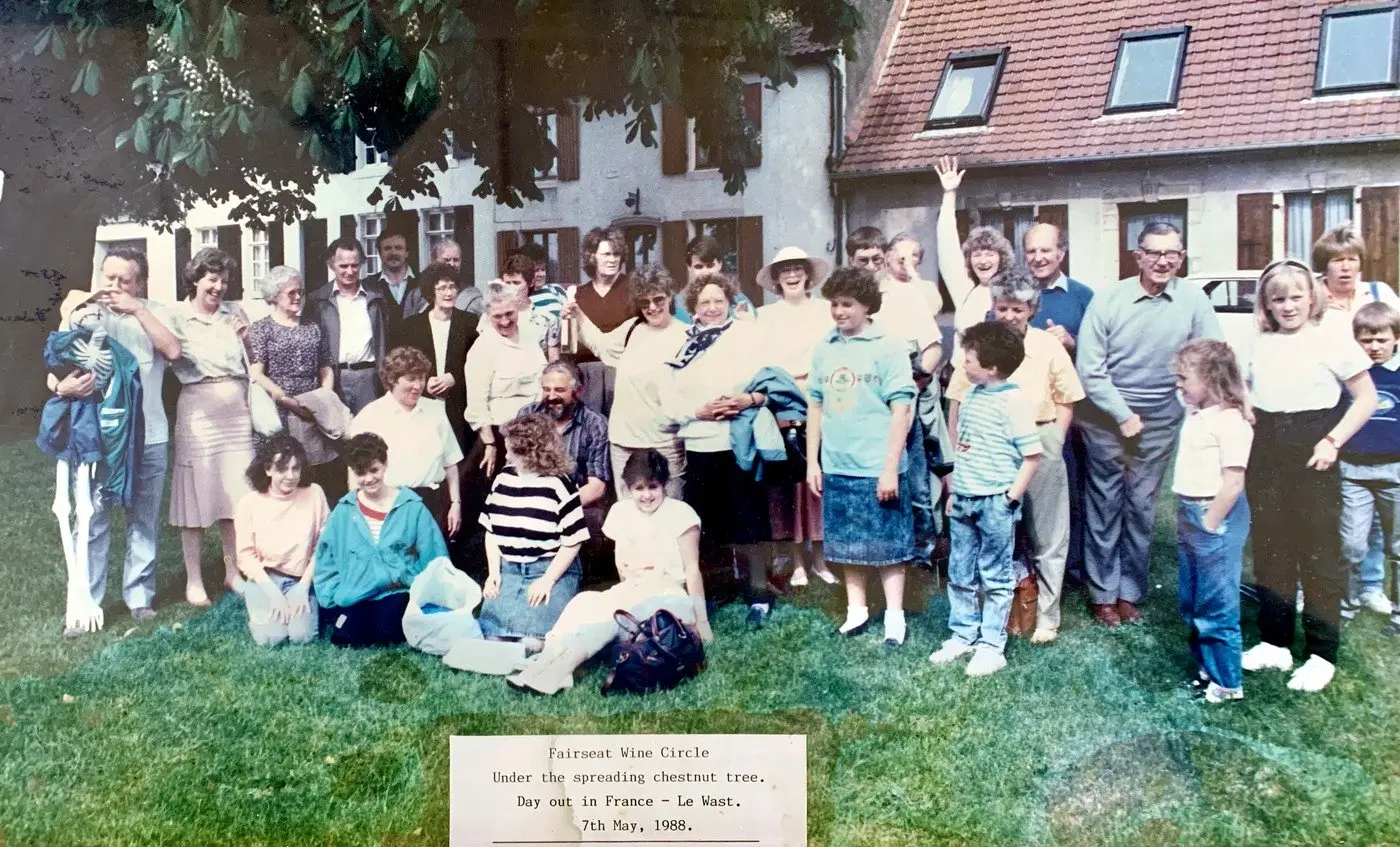 Fairseat Wine Circle trip to Le Wast, France, in May 1988