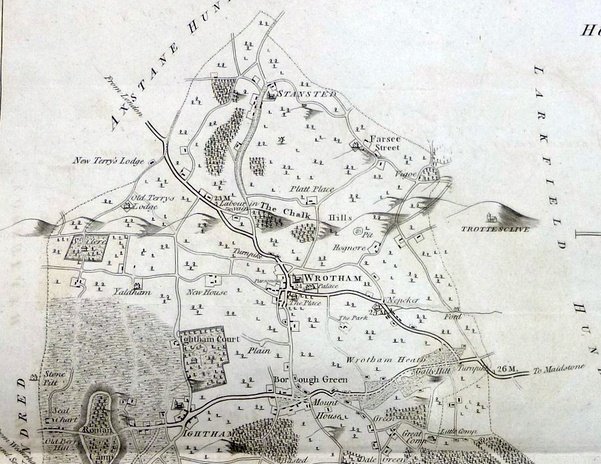 'Hundreds of Wrotham' map, 1797