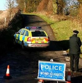 Police close roads in Stansted Kent